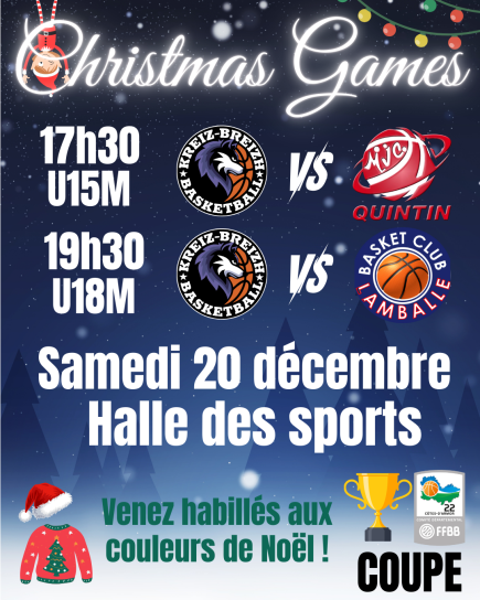 Christmas Games à domicile pour finir l'année !